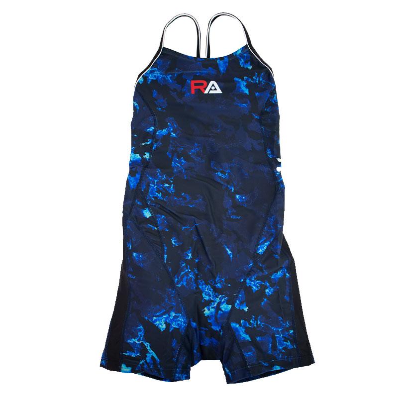【ネコポス対象商品】【パッドなし】RA(アールエー) / 女性水着_RA124-SSURF8 (オールインワン ハーフスパッツ) レディース ワンピース トレーニング水着_2