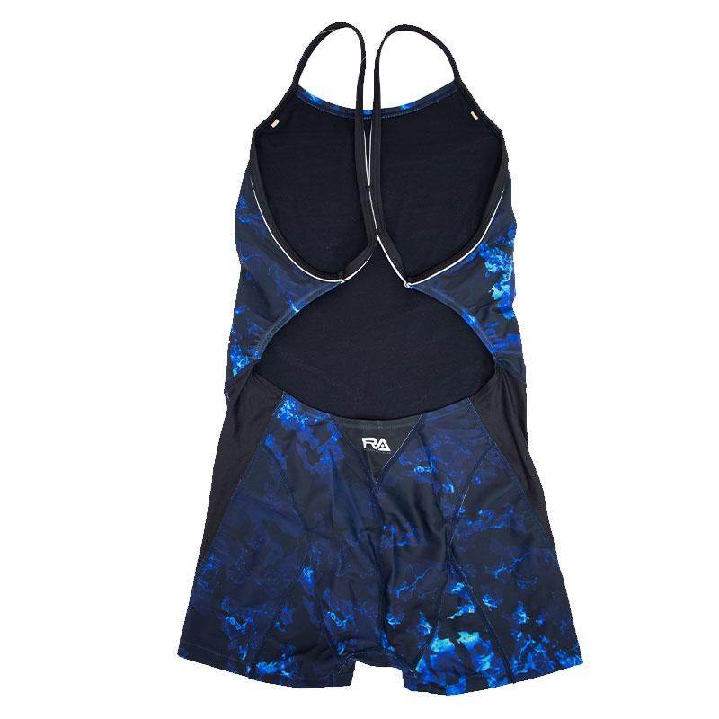 【ネコポス対象商品】【パッドなし】RA(アールエー) / 女性水着_RA124-SSURF8 (オールインワン ハーフスパッツ) レディース ワンピース トレーニング水着_5