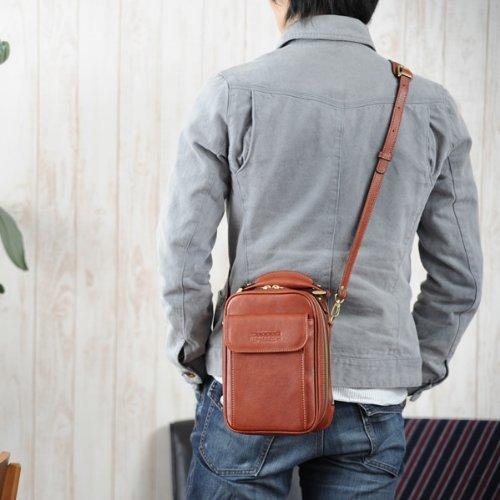 青木鞄（Lugard）2wayミニショルダーバッグ メンズ 革 ［NEVADA No.5075］ 