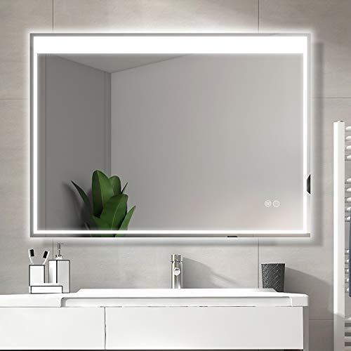 Led浴室ミラー 浴室鏡 防曇 防水 壁掛け 照明付き 化粧鏡 洗面所 洗面台 おしゃれ 三色 色温度3000 6000k調節可能 60 80 Cm 02 A B08cb5d55z 2625 Guaストア 通販 Yahoo ショッピング