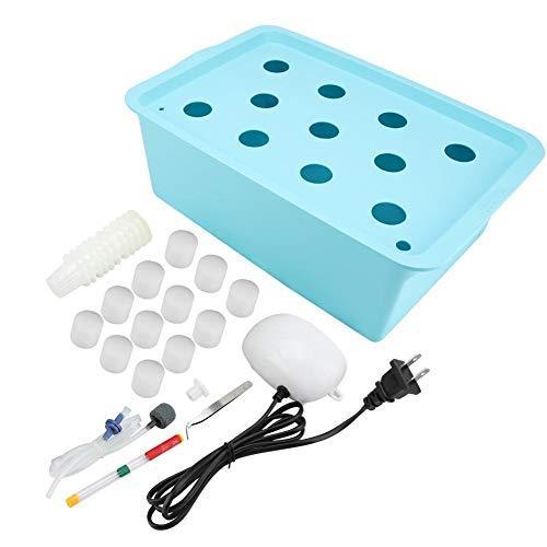 NITRIP 水耕栽培キット 10L 11穴水耕栽培システム 屋内栽培 水耕培養(110V-青) 