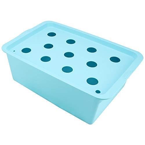 NITRIP 水耕栽培キット 10L 11穴水耕栽培システム 屋内栽培 水耕培養(110V-青) 