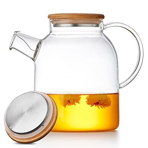 ポカロティー ガラスやかん 耐熱ガラス急須 ティーポット 直火対応 竹