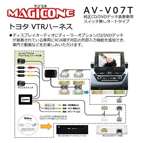 BullconマジコネAV-V07T AV-HDM01DCカムリ70系ディスプレイオーディオ