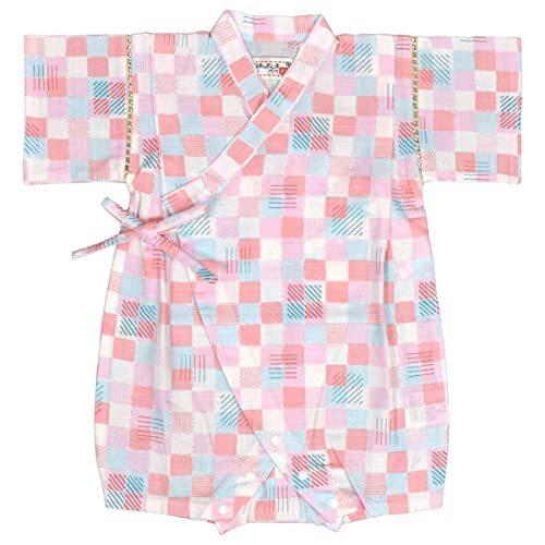 人気スポー新作 ベビー服 シューズ ノーブランド品 甚平 ロンパース ベビー 女の子 北欧市松柄 綿100 70 ピンク Www Threeriversofs Com