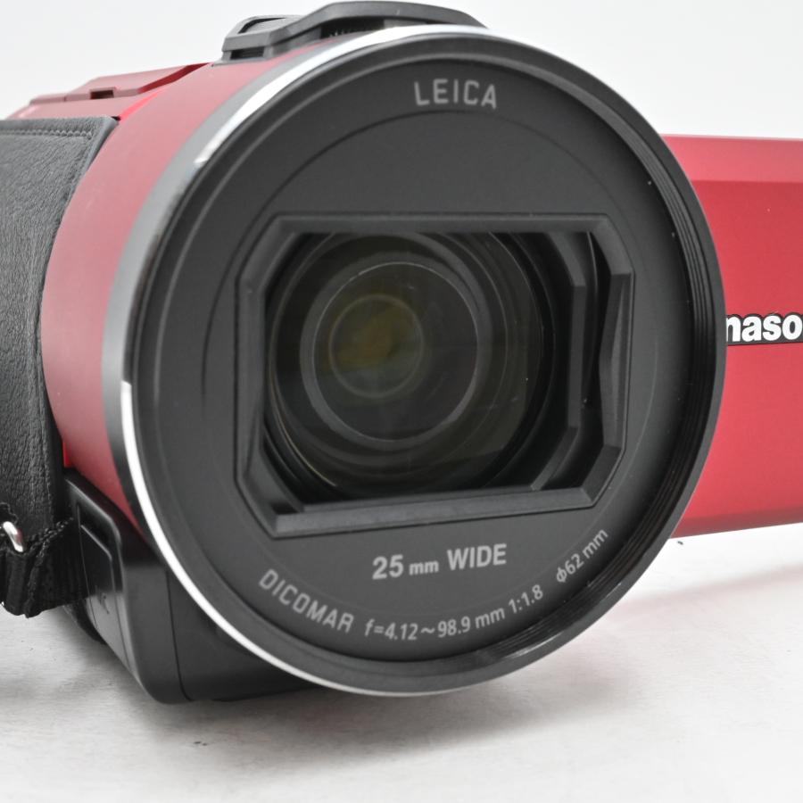 美品パナソニック 4K ビデオカメラ VX1M 64GB あとから補正 レッド HC