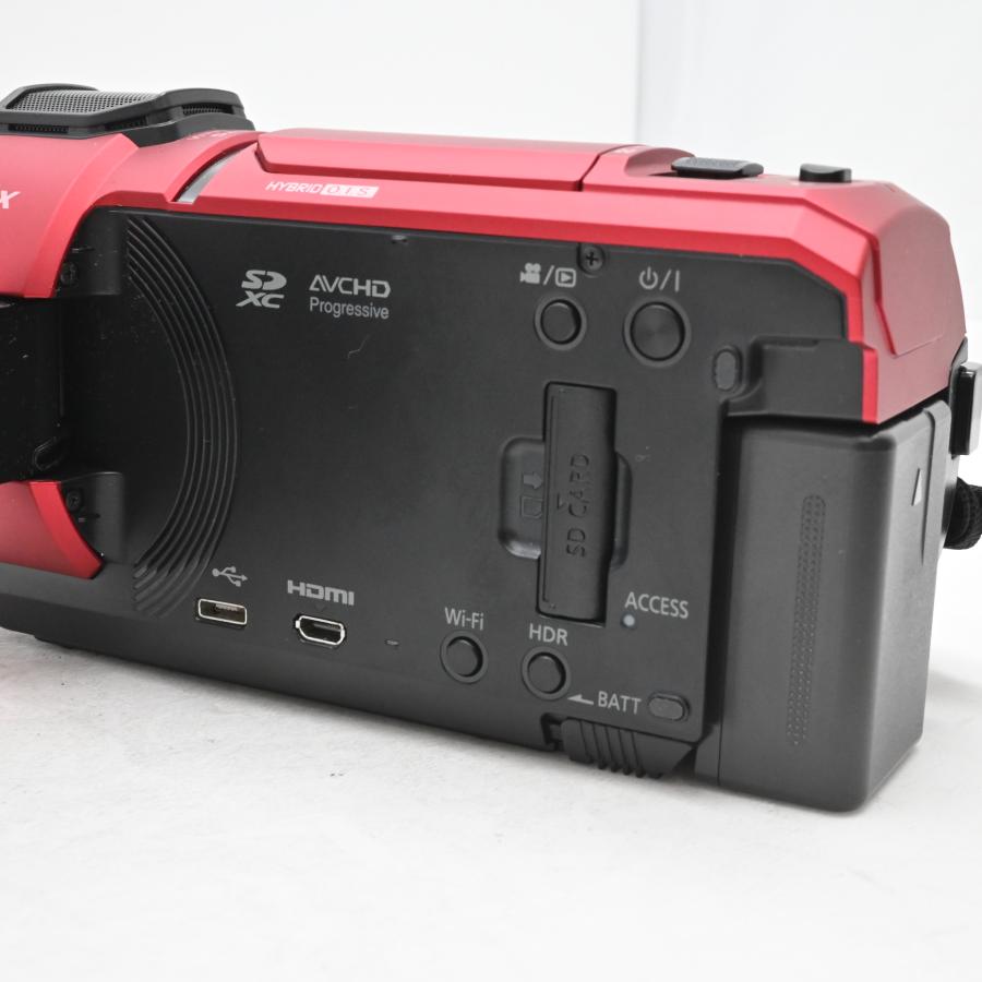 美品パナソニック 4K ビデオカメラ VX1M 64GB あとから補正 レッド HC