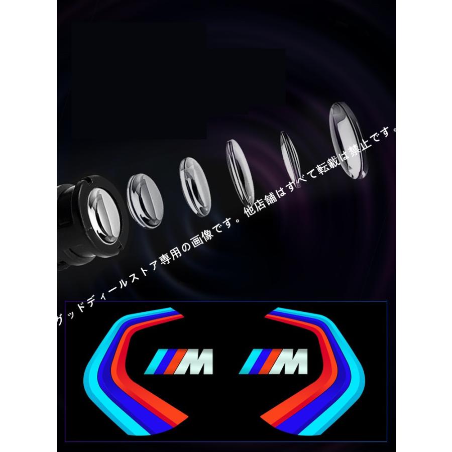 カーテシランプ BMW LED HD ロゴ プロジェクター ドア X1/X2/X3/X5/Z4/M2/M3/M4/M5/M8/3/5/6/7 シリーズ　ビーエムタブリュー E84 E83 F25 E46 E90｜guddodexiru｜13