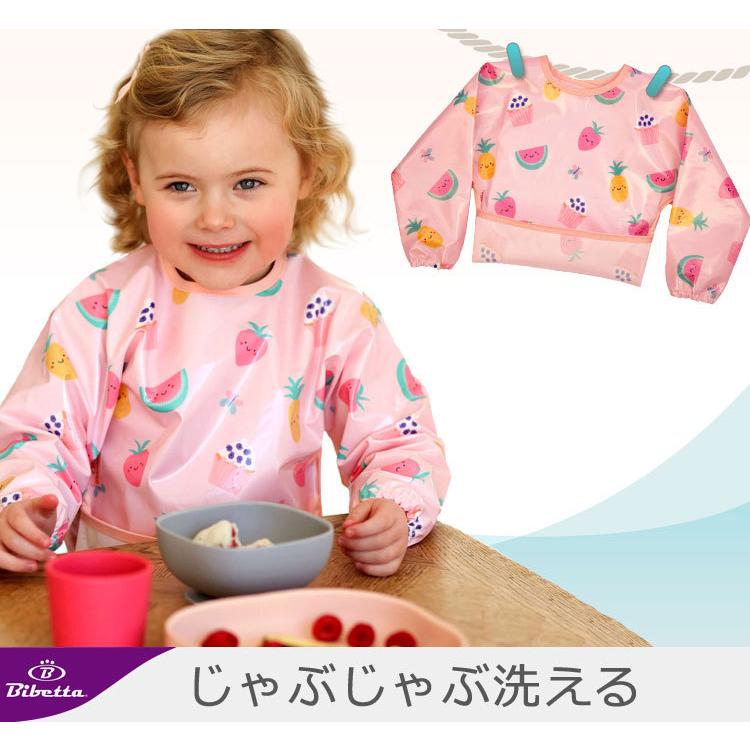 袖付きベビーエプロン 長袖 離乳食 Bibetta ビベッタ お食事エプロン ワイプイージー スリーブ付き 撥水 爆買 | Bibetta | 18