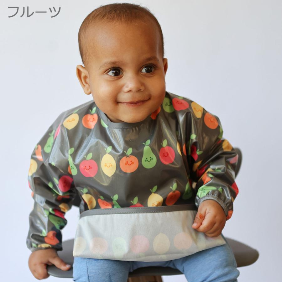 袖付きベビーエプロン 長袖 離乳食 Bibetta ビベッタ お食事エプロン ワイプイージー スリーブ付き 撥水 爆買 | Bibetta | 06