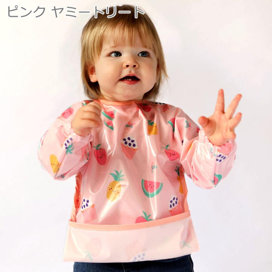 袖付きベビーエプロン 長袖 離乳食 Bibetta ビベッタ お食事エプロン ワイプイージー スリーブ付き 撥水 爆買 | Bibetta | 09