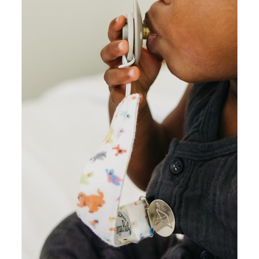 【販売終了】セサミストリート おしゃぶりホルダー 赤ちゃん Copper Pearl コッパーパール ビンキー クリップ ３本セット | Copper Pearl | 09