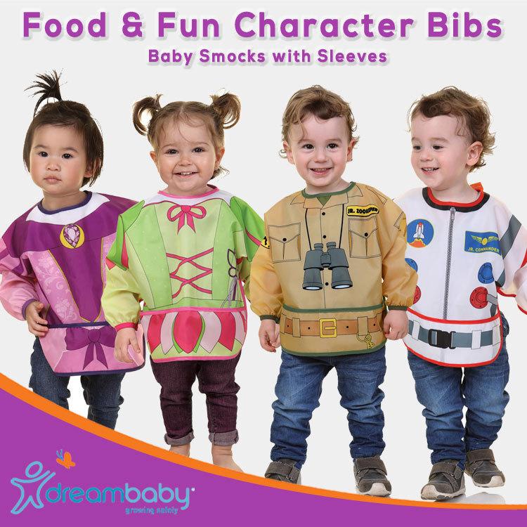 【販売終了】 袖付きベビーエプロン 食事 離乳食 dreambaby 長袖 スモックエプロン  変身シリーズ 2枚セット 赤ちゃん | dreambaby | 05