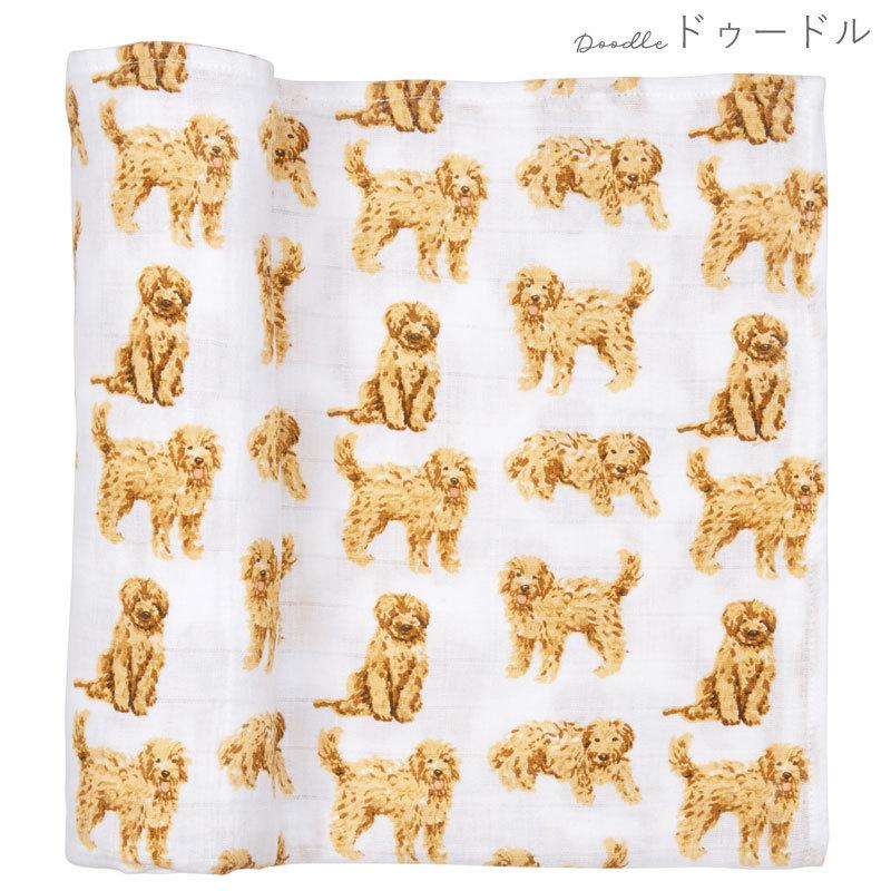 【販売終了】マッドパイ Mud Pie モスリン スワドル ブランケット ( ガーゼ ブランケット 薄手 愛犬 犬柄 おくるみ ギフト ) | Mud Pie | 05