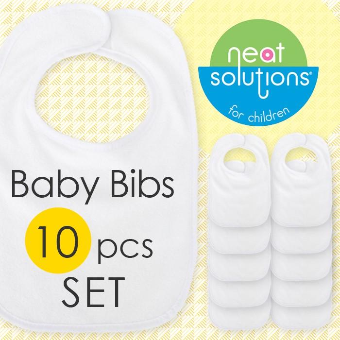 【販売終了】 スタイ よだれかけ 名入れ 無地 neat solutions ニートソリューション 乳児用よだれかけ インファント ビブ 10枚入り | Neat Solutions