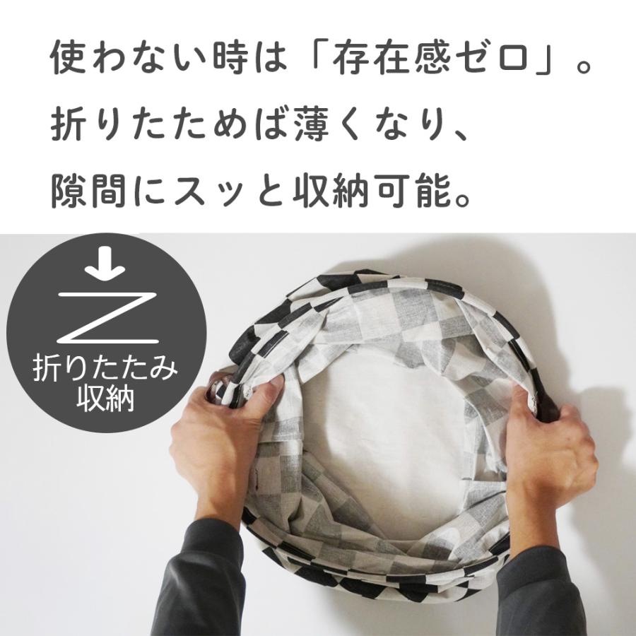 洗濯かご 大容量 Panos パノス  モノトーン ランドリー バスケット ラウンド型 丸型 おりたたみ おもちゃ 収納 ストレージボックス 爆買 | ブランド登録なし | 16