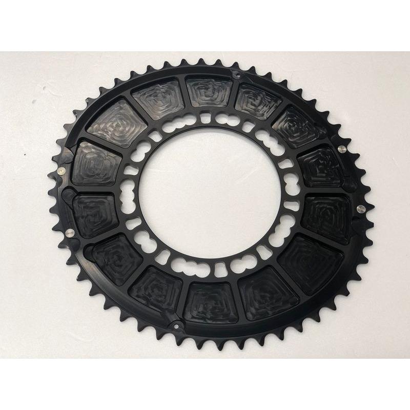 ROTOR Q-RING 52T BCD110 5ARM AERO OUTER BLACK 楕円チェーン