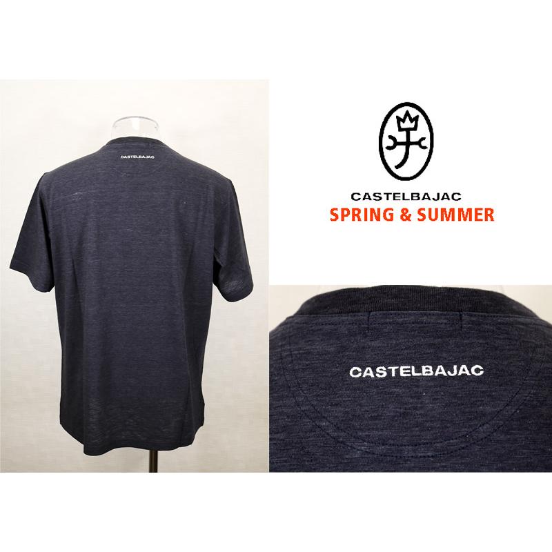 ★２０２４ 春夏 ・５０%OFF・ カステルバジャック【*002*】オーガニックコットンTシャツ＜Mサイズ・Lサイズ・LLサイズ＞濃いグレー-ba195・ba196・ba197 | CASTELBAJAC | 02