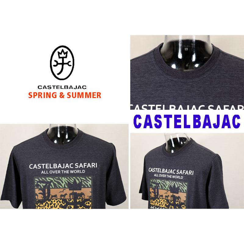 ★２０２４ 春夏 ・５０%OFF・ カステルバジャック【*002*】オーガニックコットンTシャツ＜Mサイズ・Lサイズ・LLサイズ＞濃いグレー-ba195・ba196・ba197 | CASTELBAJAC | 03