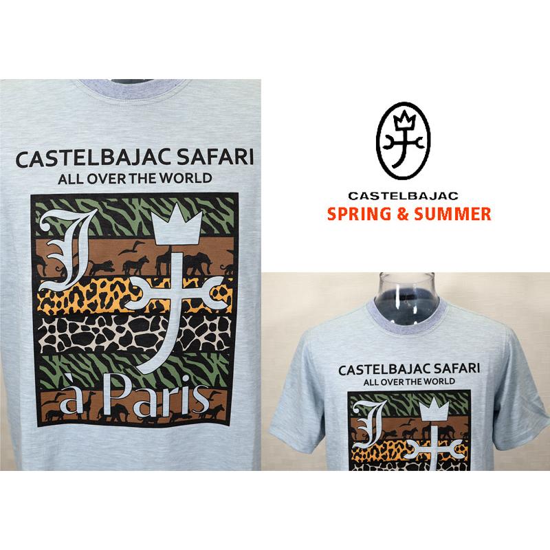 ★２０２４ 春夏 ・５０%OFF・ カステルバジャック【*002*】オーガニックコットンTシャツ＜Mサイズ・Lサイズ・LLサイズ＞サックスブルー-ba201・ba202・ba203 | CASTELBAJAC | 02