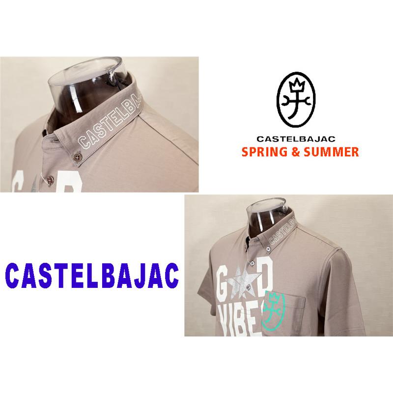 ★２０２４ 春夏 ・５０%OFF・ カステルバジャック【*002*】クールローレル刺繍+Pt入り半袖ポロ＜Mサイズ・Lサイズ・LLサイズ＞ベージュ-ba220・ba221・ba222 | CASTELBAJAC | 03