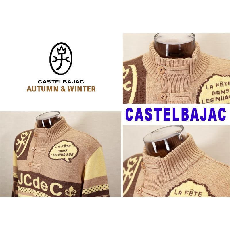新品タグ付き！カステルバジャック クルーネックセーター L ワッペン
