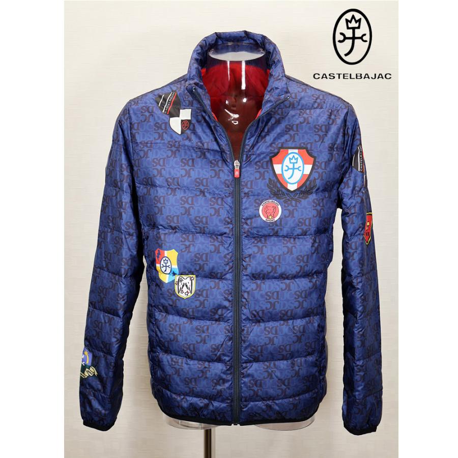 カステルバジャック 総柄ジャケット 48 フリース ジップ 美品 JCC