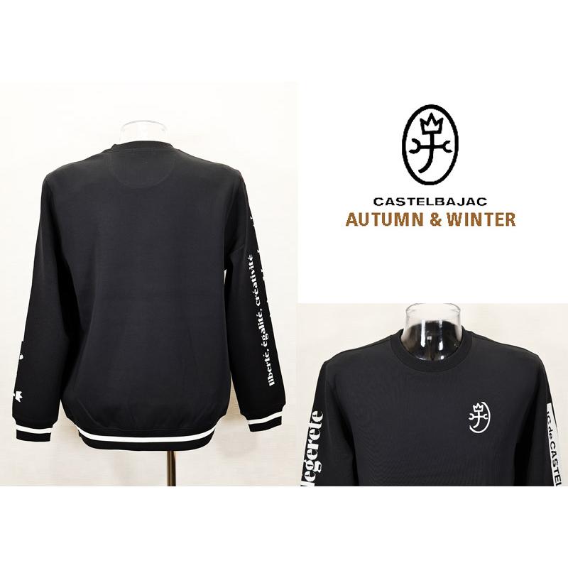 ★２０２４ 秋冬 新作・カステルバジャック【*002*】３０%OFF・ボンディング袖ニット・クルーネックトレーナー＜L・LL＞-bb298 | CASTELBAJAC | 03