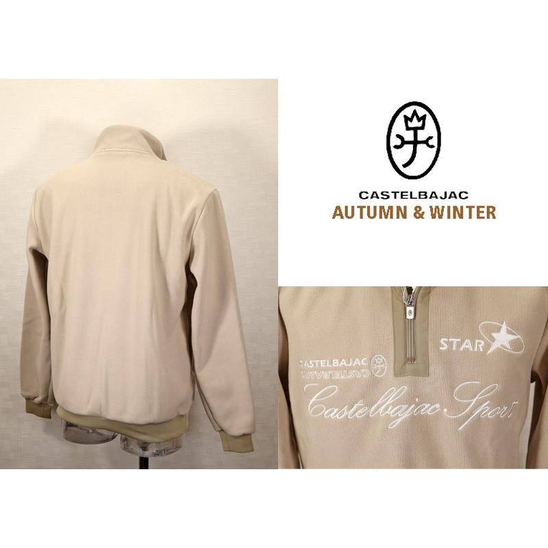 ★２０２４ 秋冬 ・カステルバジャック・50％OFF【*002*】ピケ織ジップアップ・トレーナー・ボンディング＜Mサイズ＞-bb501 | CASTELBAJAC | 01