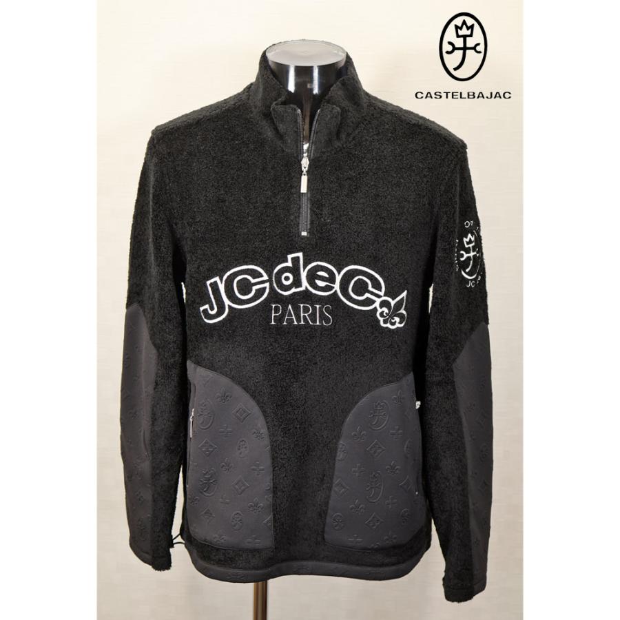 ★２０２４ 秋冬・カステルバジャック・50％OFF【*002*】ボアーフリース・モノグラム・トレーナー＜Lサイズ・LLサイズ＞-bb526 | CASTELBAJAC