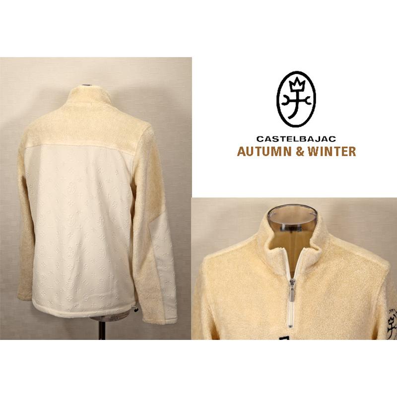 ★２０２４ 秋冬・カステルバジャック・50％OFF【*002*】ボアーフリース・モノグラム・トレーナー＜Lサイズ＞-bb528 | CASTELBAJAC | 01