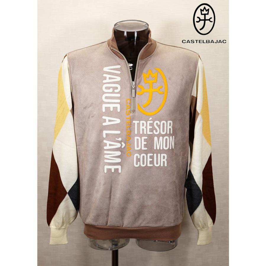 カステルバジャック【2023秋冬】60％OFF・ジップアップトレーナー【袖切り替えニット】＜Mサイズ＞【*002*】-bb98 | CASTELBAJAC