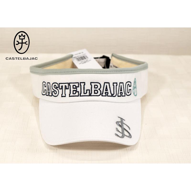 ★２０２５ 春夏 新作 カステルバジャック【*002*】３０%OFF・ロゴ・フロント刺繍入り・KAMON刺繍入り・サンバイザー-bc111 | CASTELBAJAC