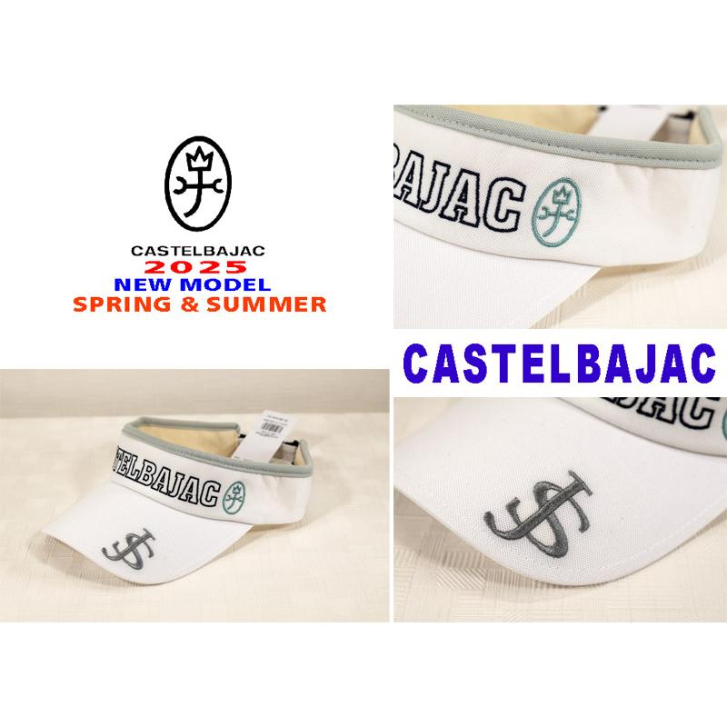 ★２０２５ 春夏 新作 カステルバジャック【*002*】３０%OFF・ロゴ・フロント刺繍入り・KAMON刺繍入り・サンバイザー-bc111 | CASTELBAJAC | 01