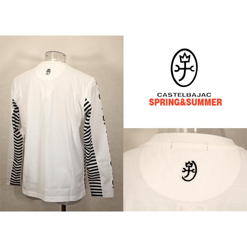 ★２０２５ 春夏 カステルバジャック【25周年*002*】40％OFF 切替長袖 長袖Ｔシャツ＜Lサイズ＞-bc173 | CASTELBAJAC | 01