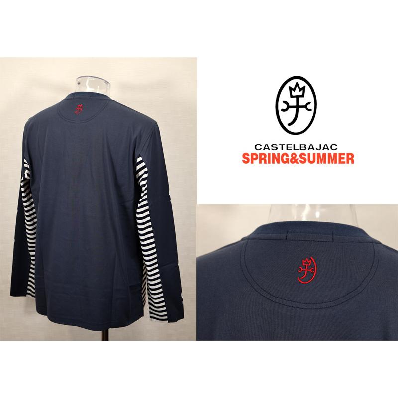 ★２０２５ 春夏 カステルバジャック【25周年*002*】40％OFF 切替長袖 長袖Ｔシャツ＜Lサイズ＞-bc174 | CASTELBAJAC | 01