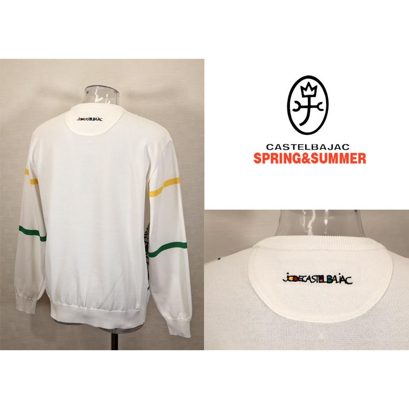 ★２０２５ 春夏 カステルバジャック【25周年*002*】40％OFF サマーニットセーター＜Lサイズ＞-bc186 | CASTELBAJAC | 01