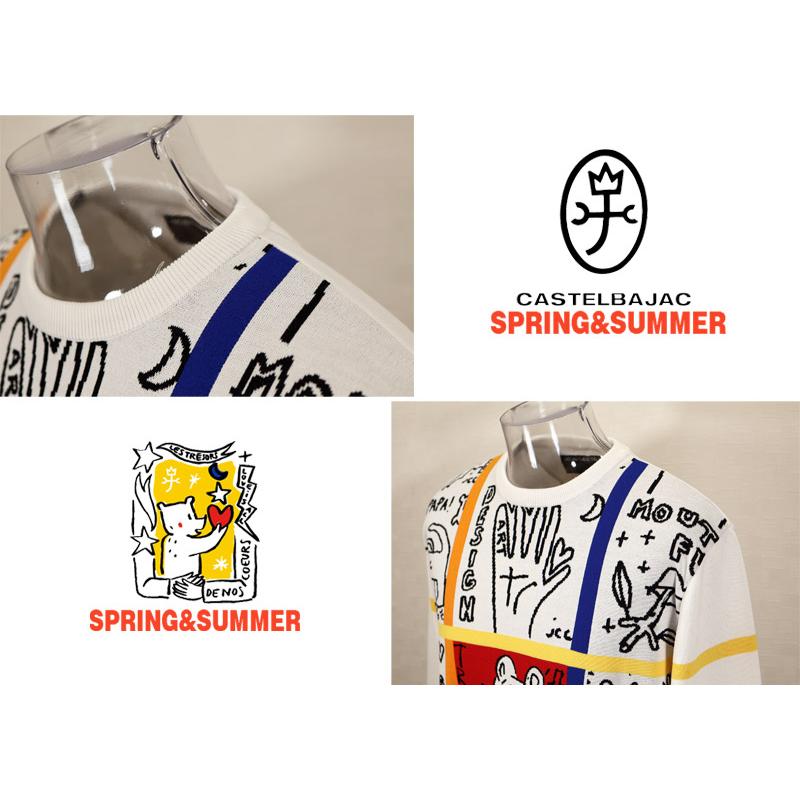 ★２０２５ 春夏 カステルバジャック【25周年*002*】40％OFF サマーニットセーター＜Lサイズ＞-bc186 | CASTELBAJAC | 03