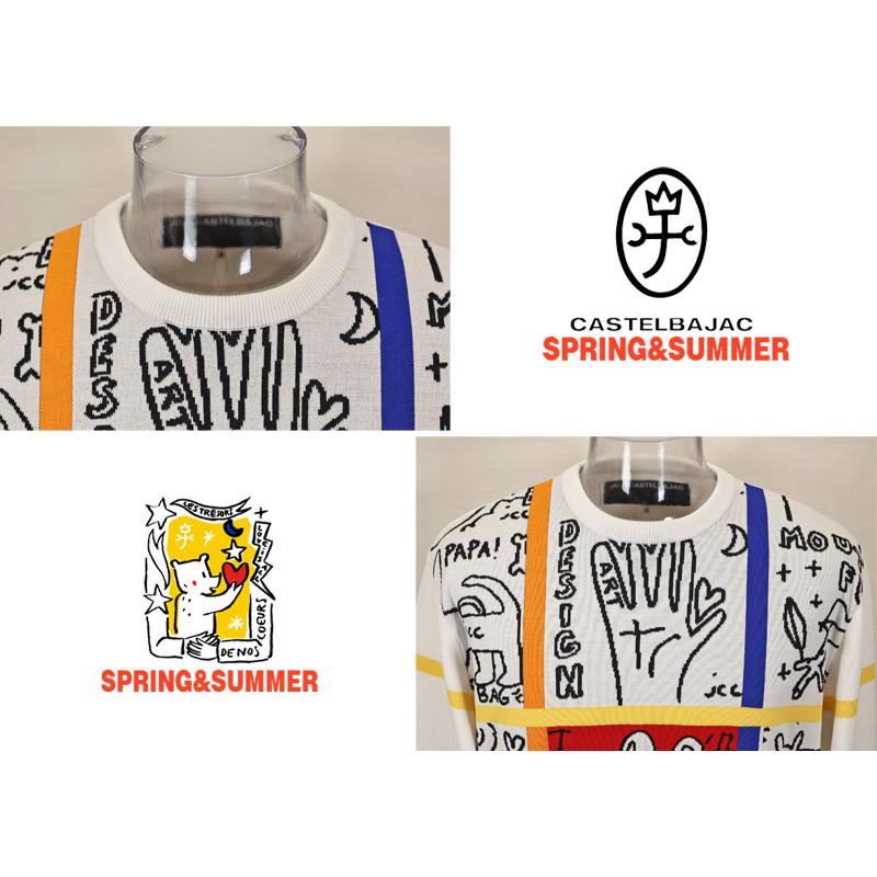 ★２０２５ 春夏 カステルバジャック【25周年*002*】40％OFF サマーニットセーター＜Lサイズ＞-bc186 | CASTELBAJAC | 04
