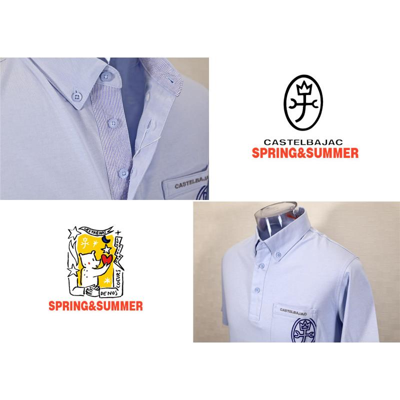 ★２０２５ 春夏 カステルバジャック【25周年*002*】40％OFF・ボタンダウン・ポロシャツ＜Lサイズ・LLサイズ＞-bc199・bc200 | CASTELBAJAC | 02