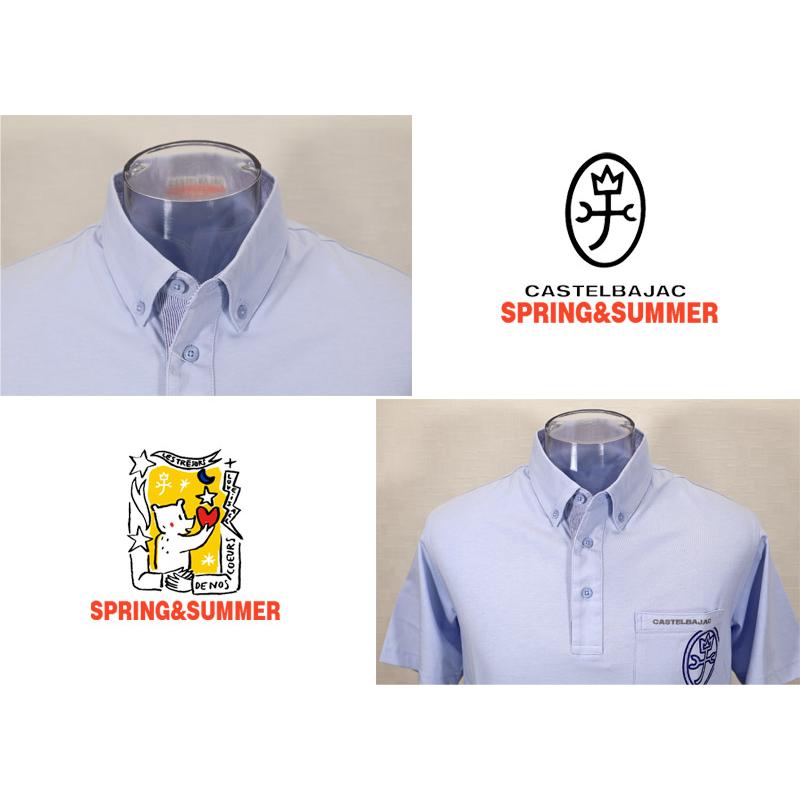 ★２０２５ 春夏 カステルバジャック【25周年*002*】40％OFF・ボタンダウン・ポロシャツ＜Lサイズ・LLサイズ＞-bc199・bc200 | CASTELBAJAC | 03