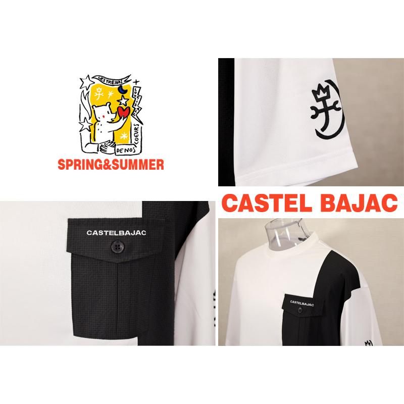 ★２０２５ 春夏【25周年*002*】 50%OFF【gu】カステルバジャック・クルーマックス・切替Tシャツ＜M・L・LL＞-bc220・bc221・bc222 | CASTELBAJAC | 02