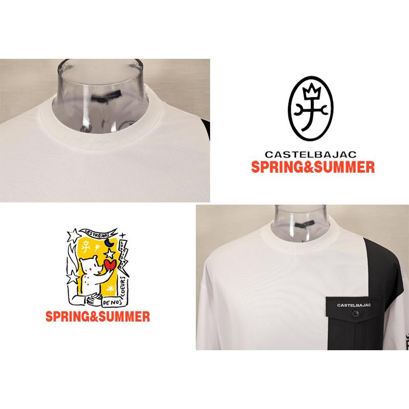 ★２０２５ 春夏【25周年*002*】 50%OFF【gu】カステルバジャック・クルーマックス・切替Tシャツ＜M・L・LL＞-bc220・bc221・bc222 | CASTELBAJAC | 03