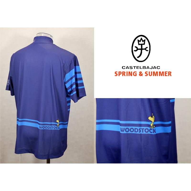 ★２０２５ 春夏 新作 ・３０%OFF・カステルバジャック【*002*】コンプレッションモックネック・Tシャツ＜Lサイズ・LLサイズ＞-bc22・bc23 | CASTELBAJAC | 01