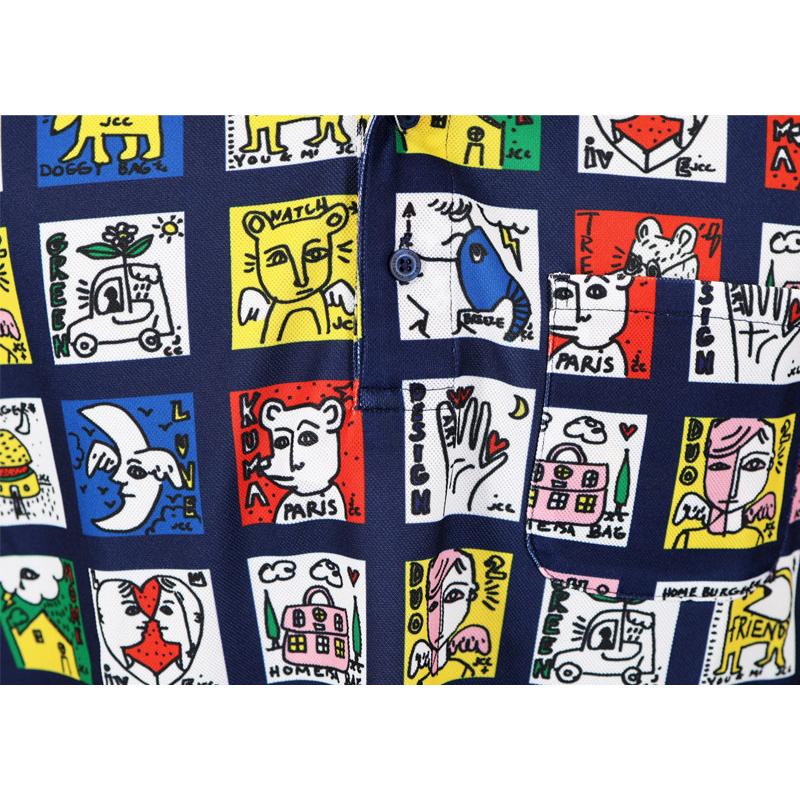 ★２０２５ 春夏 新作・３０%OFF・ カステルバジャック【*002*】ストレッチ鹿の子昇華柄転写ポロシャツ＜Lサイズ・LLサイズ＞-bc53・bc54 | CASTELBAJAC | 03