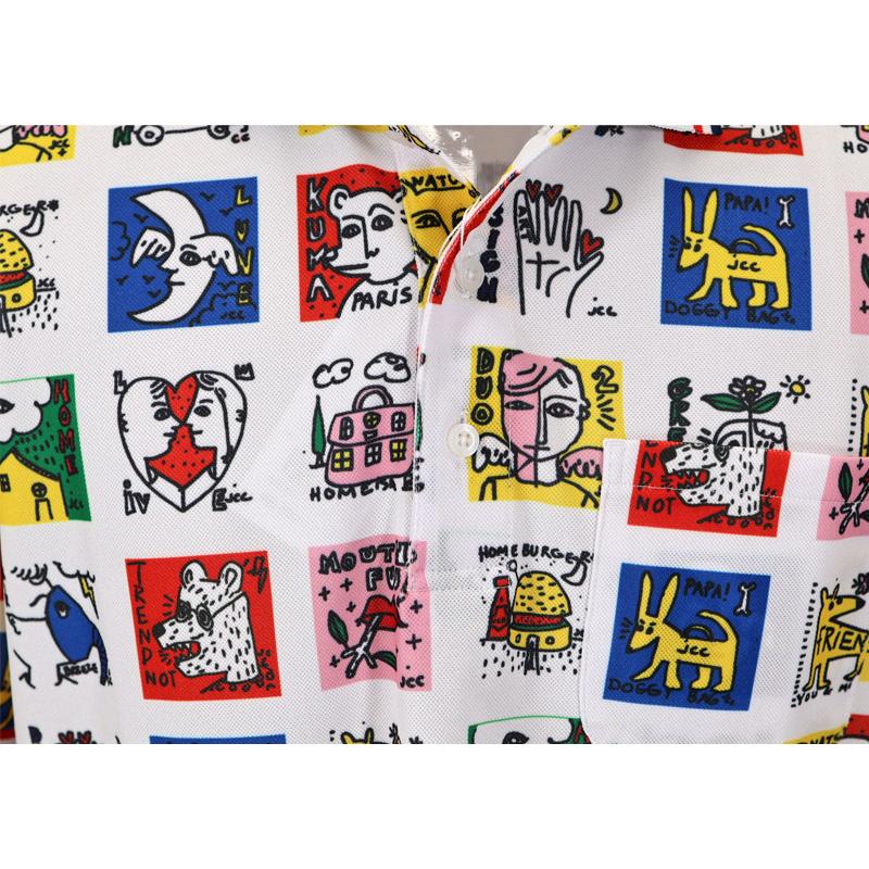 ★２０２５ 春夏 新作 ・３０%OFF・カステルバジャック【*002*】ストレッチ鹿の子昇華柄転写ポロシャツ＜Lサイズ・LLサイズ＞-bc55・bc56 | CASTELBAJAC | 03