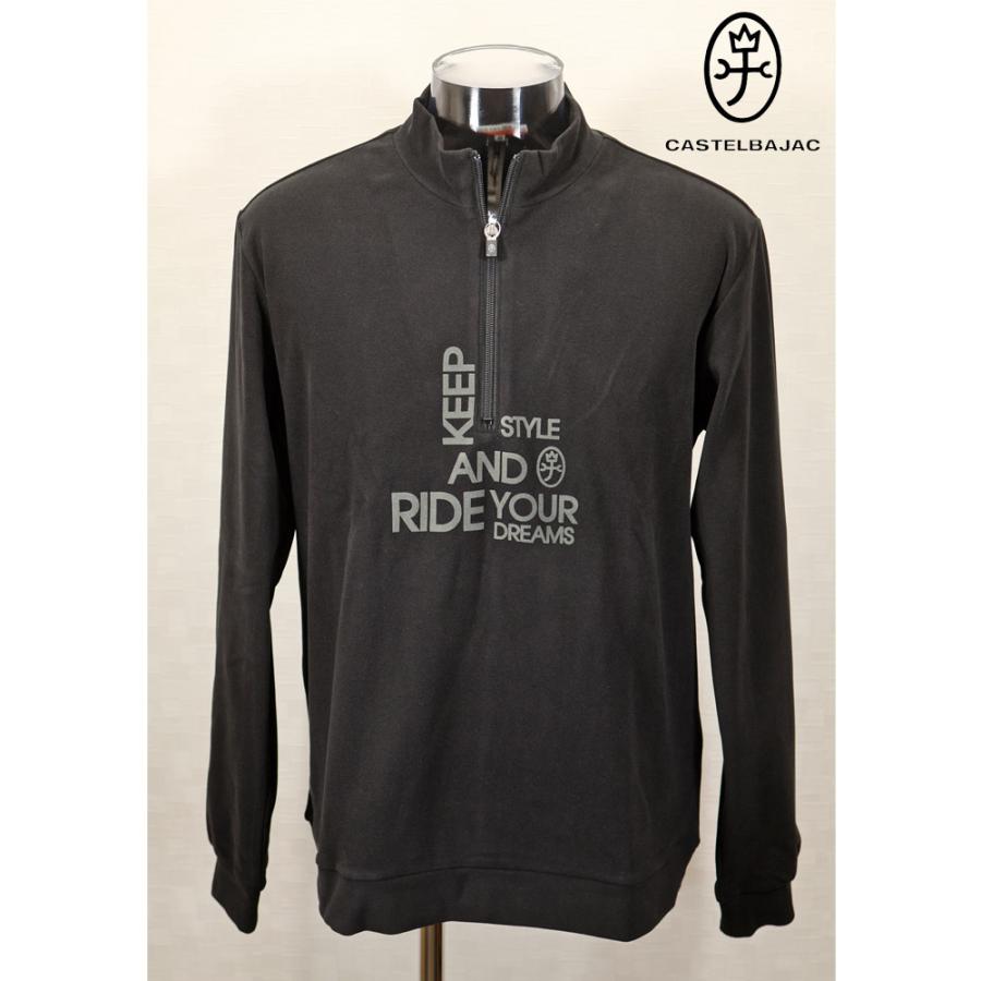 ★２０２５ 秋冬 新作 カステルバジャック【*002*】３０%OFF・両面起毛ストレッチ・ハーフジップシャツ＜Mサイズ・Lサイズ・LLサイズ＞-be119 | CASTELBAJAC