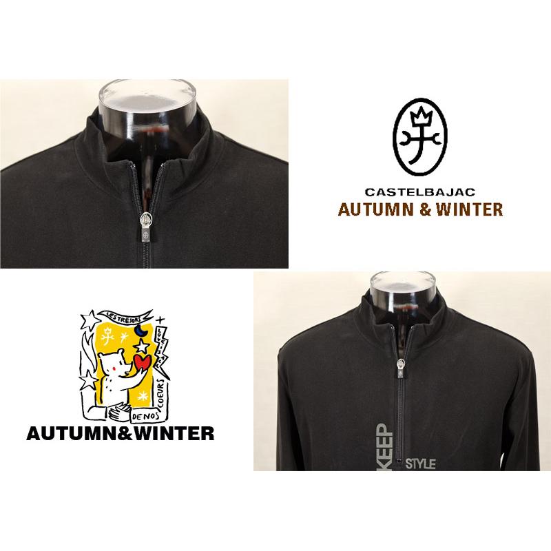 ★２０２５ 秋冬 新作 カステルバジャック【*002*】３０%OFF・両面起毛ストレッチ・ハーフジップシャツ＜Mサイズ・Lサイズ・LLサイズ＞-be119 | CASTELBAJAC | 03