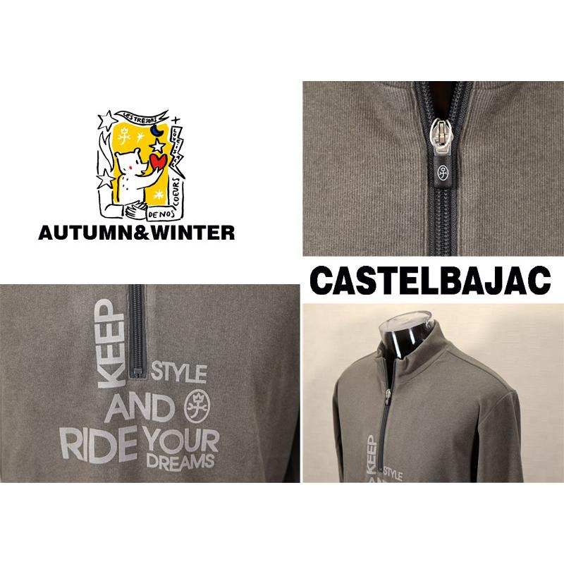 ★２０２５ 秋冬 新作 カステルバジャック【*002*】３０%OFF・両面起毛ストレッチ・ハーフジップシャツ＜Mサイズ・Lサイズ・LLサイズ＞-be122 | CASTELBAJAC | 02
