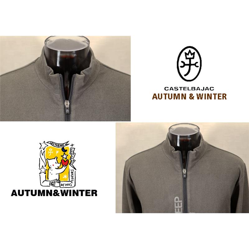 ★２０２５ 秋冬 新作 カステルバジャック【*002*】３０%OFF・両面起毛ストレッチ・ハーフジップシャツ＜Mサイズ・Lサイズ・LLサイズ＞-be122 | CASTELBAJAC | 03